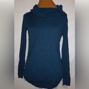 Its Our Time XL Turtleneck Deep Teal  Long Thin Knit Top